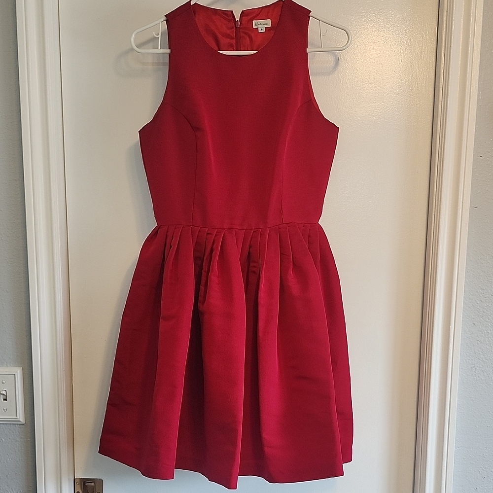 Chloe And Reese Silk  Red Dress